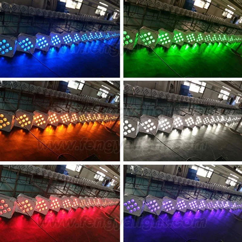 special offer 18wx9pcs RGBWA+UV 6in1  led battery powered dmx wireless DJ Par Lights DMX 512 Spotlights Par Light
