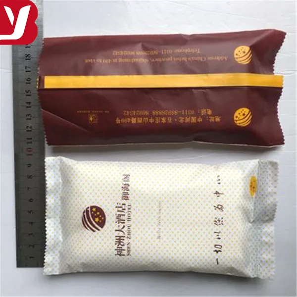 2019 Year OEM Design Alcohol-free Refreshing Towel Hotel Individual Wet Wipe