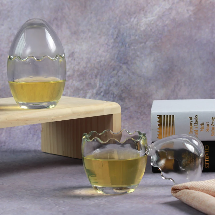 100ML 200ML  Egg Pudding Glass Jar  Candy Beverage Glass Gottle Pudding Jar