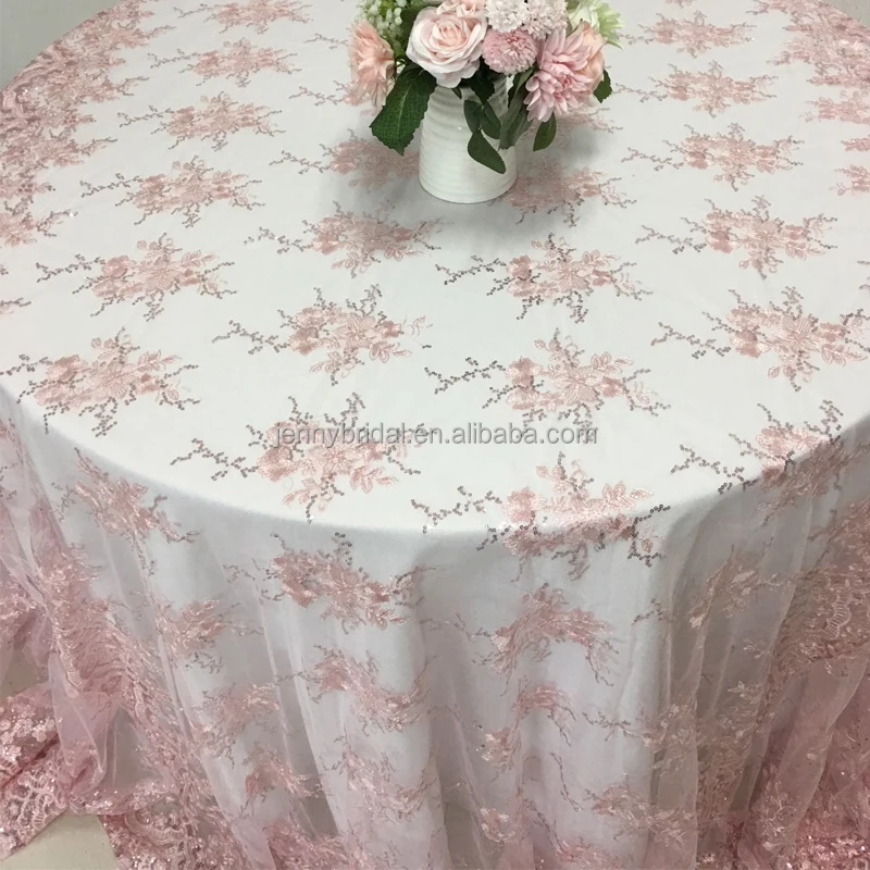 indian polyester cheap lace tablecloth round