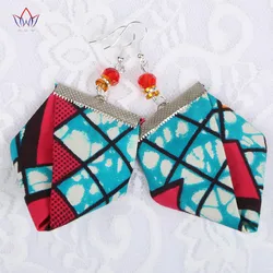 2019, уникальные треугольные серьги, африканские ювелирные изделия, африканские тканевые серьги ручной работы, африканские серьги, экологичные украшения WYB125