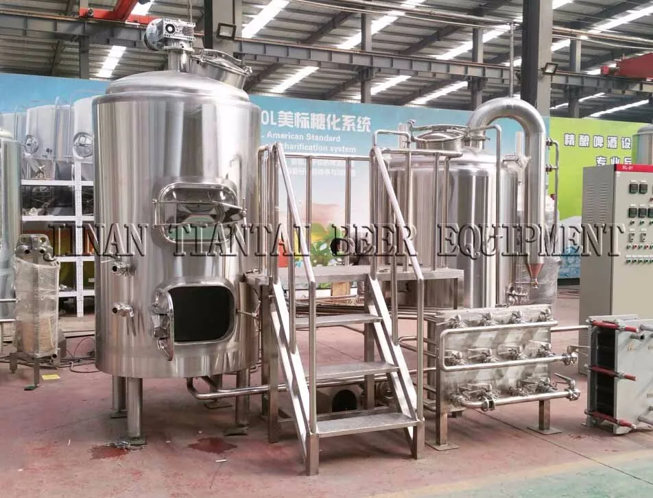Tiantai 500L electric three vessel customized small brewery setup
