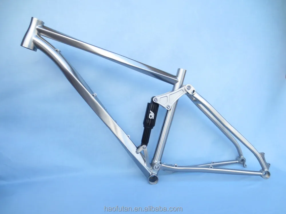The Most Professional of Gr9 Titanium 650B/26er/29er Mountain/fat Bike Full Suspension Frame