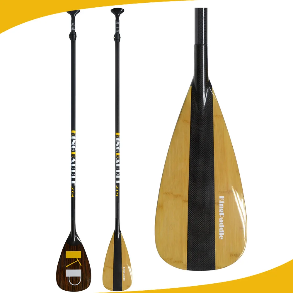 Оптовая продажа, весло для серфинга из дерева/бамбука с валом из углеродного волокна
