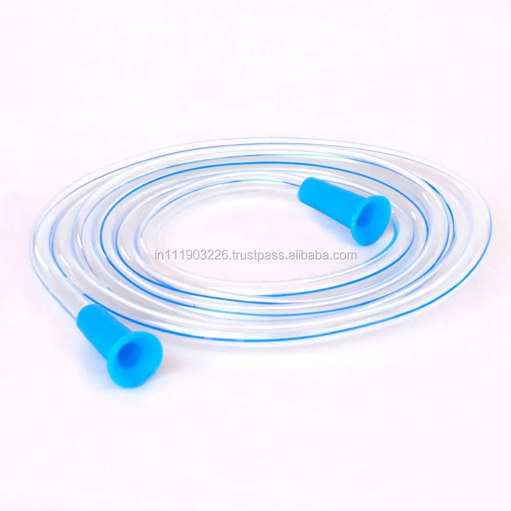 Superior medical grade PVC clear (transparent) to help see liquid flow Enema Hose PVC