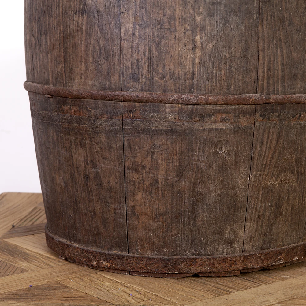 Antique wooden garden wholesale home decoration pieces accessories bucket