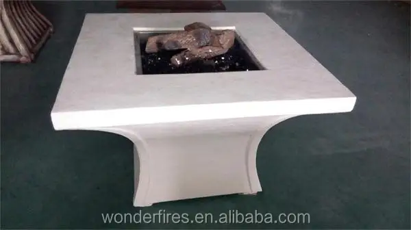 Square Outdoor Gas Firepit