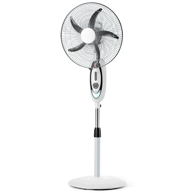 popular solar 16inch rechargeable fan with timer function