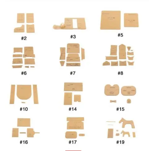 Handmade Leather Craft Acrylic Decor Pattern Stencil Template Tool