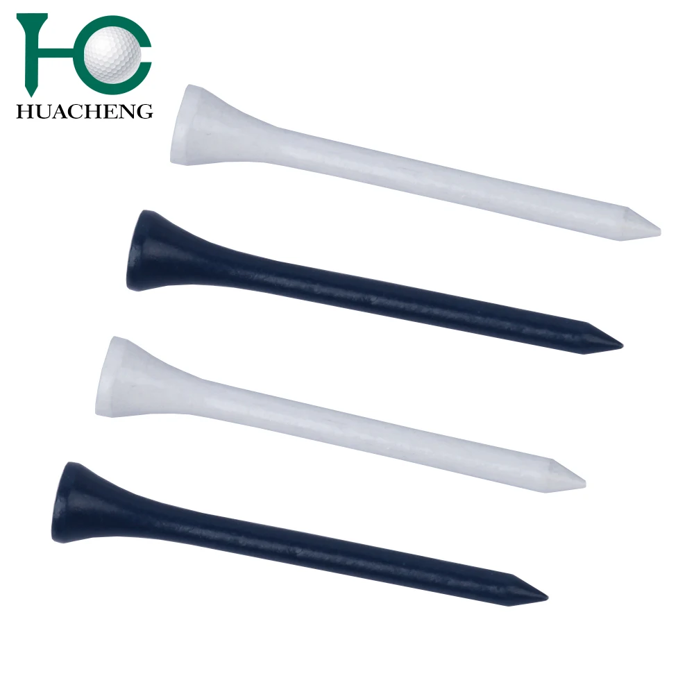 2022 Black/White Bamboo/wooden golf tees for golf sports