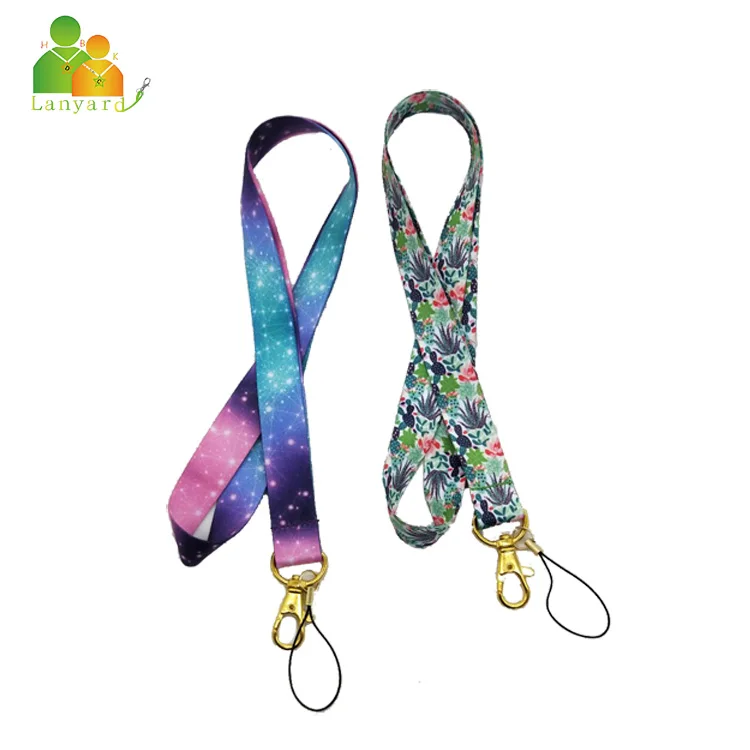 Высококачественная термопереводная печать с пользовательским логотипом полиэстер розовый стиль ID карты аниме телефон брелок ремешки