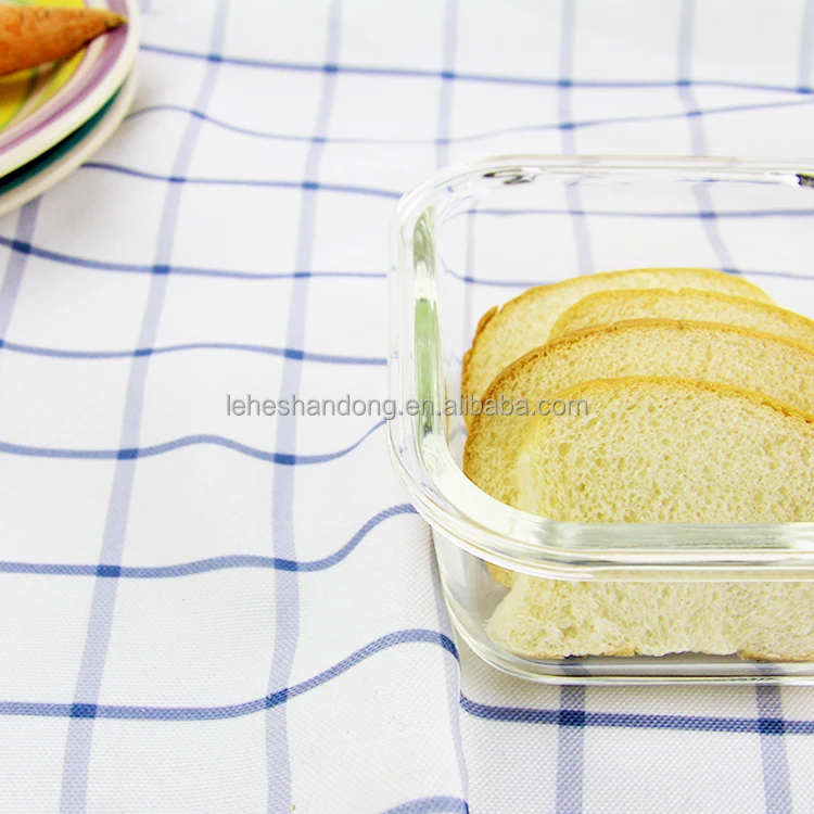 Пищевой контейнер из боросиликатного термостойкого стекла