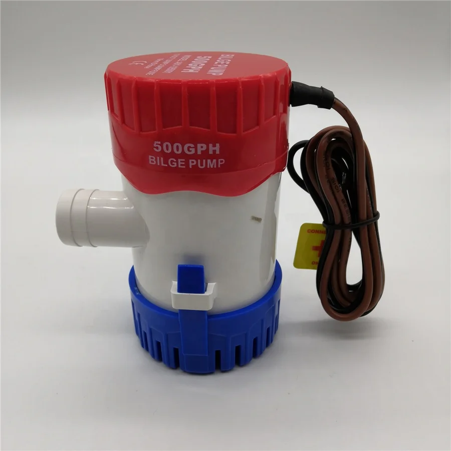 
12V 24V 500GPH DC Operated Marine Boat Yacht Bilge Pump 750GPH 