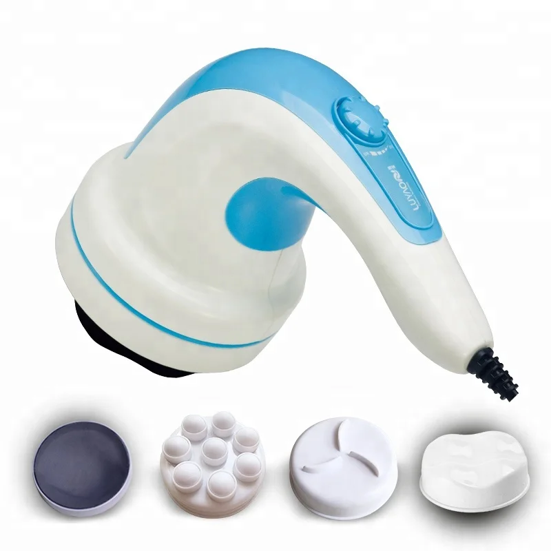 LUYAO 622B Relax spin tone rotating fat burning abdominal massage mini vibration wired belly body slimming massager