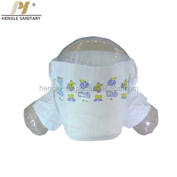 Newborn Grade A Disposable Baby Diaper Couche Bebe En Gros With Elastic Waistband