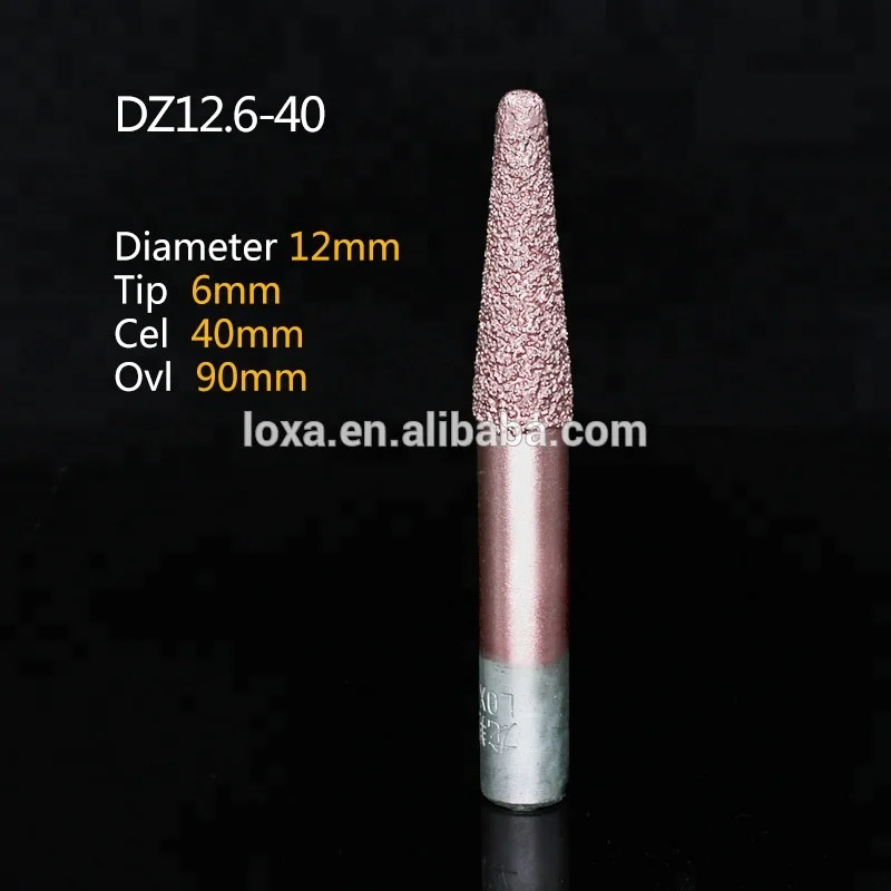 Brazing Diamond Sculpture Bits For Engraving Granite Marble Jade Carving Tool Used On CNC Machine