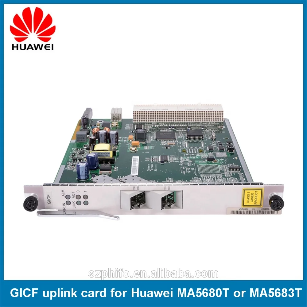 Оригинальная карта Huawei GICF модель 10G uplink OLT для включая 2 модуля