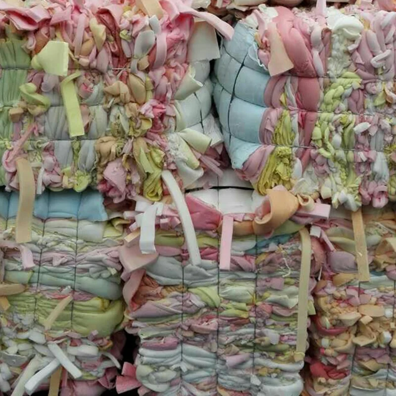 Factory sale pu foam scrap Thailand trim foam in bale