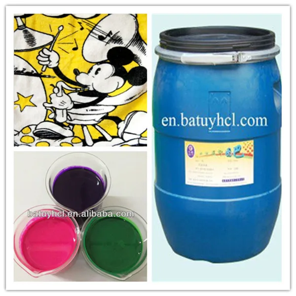 Screen imitation active solid textile water base printing paste