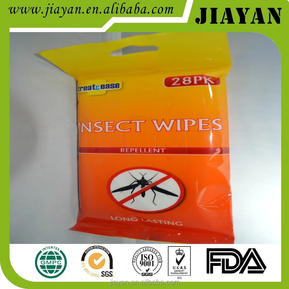 Anti-Mosquito repelling cleaning wet wipes