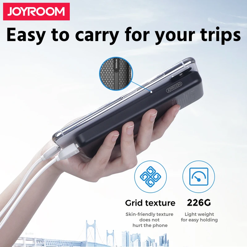 
Joyroom mobile phone slim mini portable charger powerbank 10000 mah 