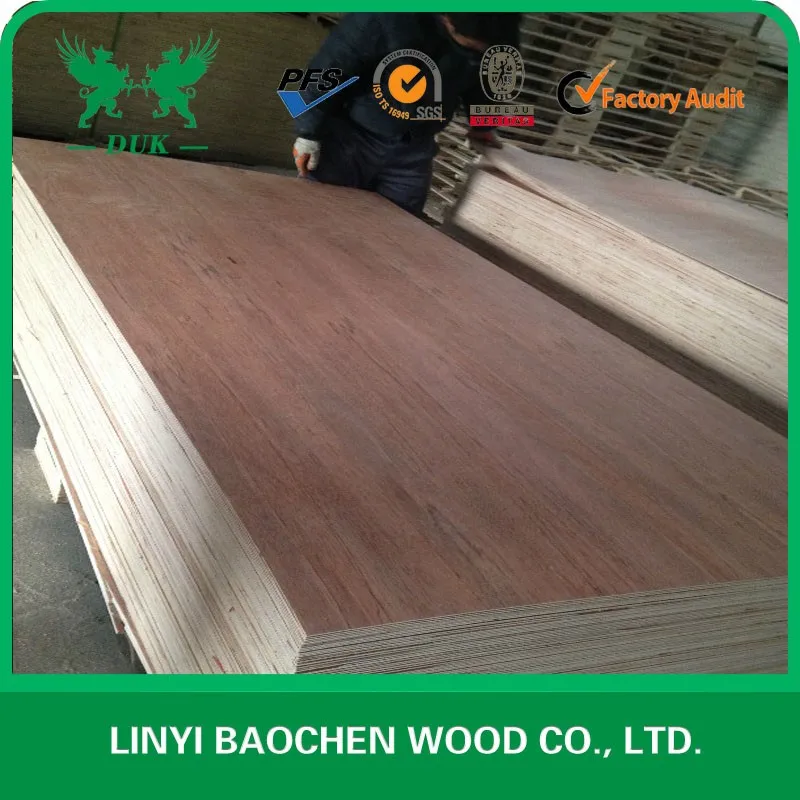 9mm red hardwood/meranti/lauan plywood