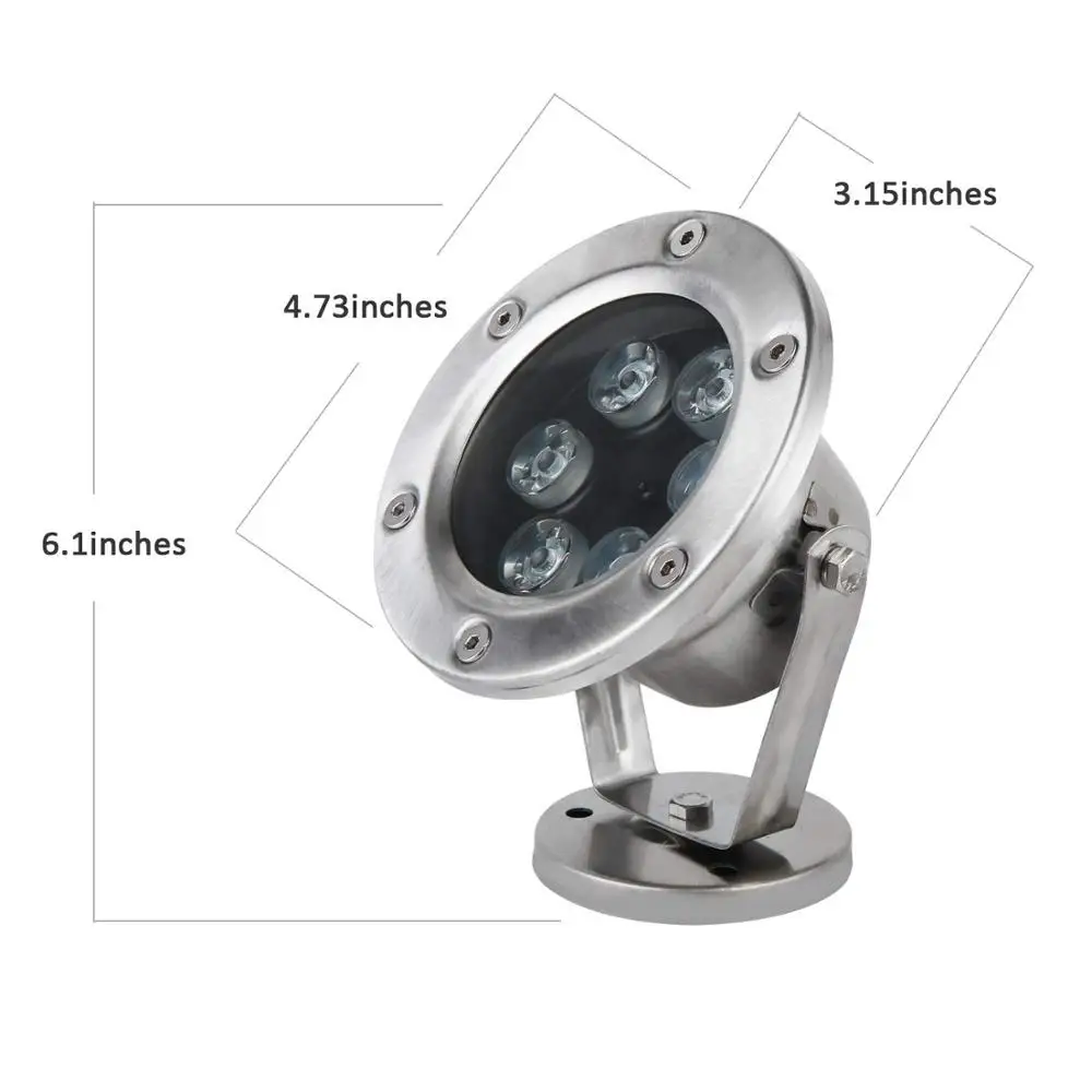  12V 24V водонепроницаемый IP68 плавательного Бассеина фонтан цветная (RGB) светодиодная подводная лампа из нержавеющей стали 304 316 пульт дистанционного управления светодиойдный Шарообразная