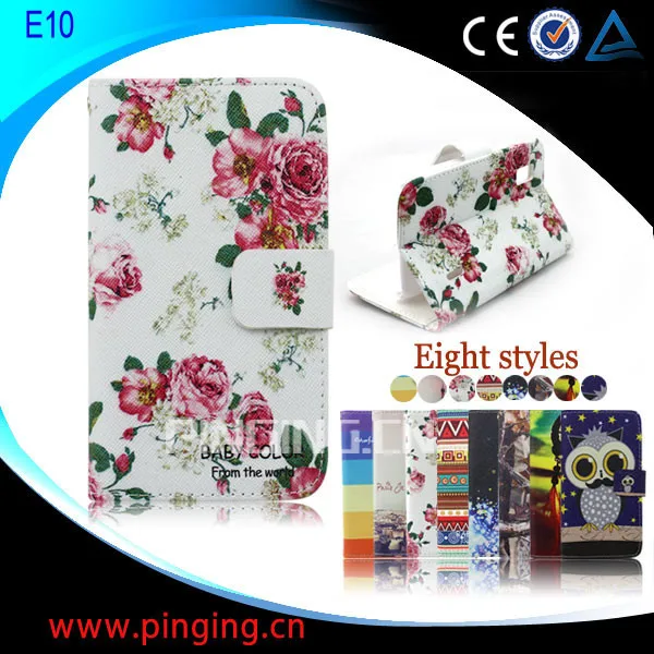 новый продукт для 2015 поощрения оптовые ювелирные печатных стенд коёаный бумаёник флип случае blackberry e10