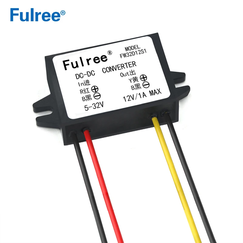 12V19V24V(5-32V) to 12V 1A 2A 3A DC DC Power Voltage Regulator Stabilizer Converter 12 volt Power Supply for Car Radio Speaker