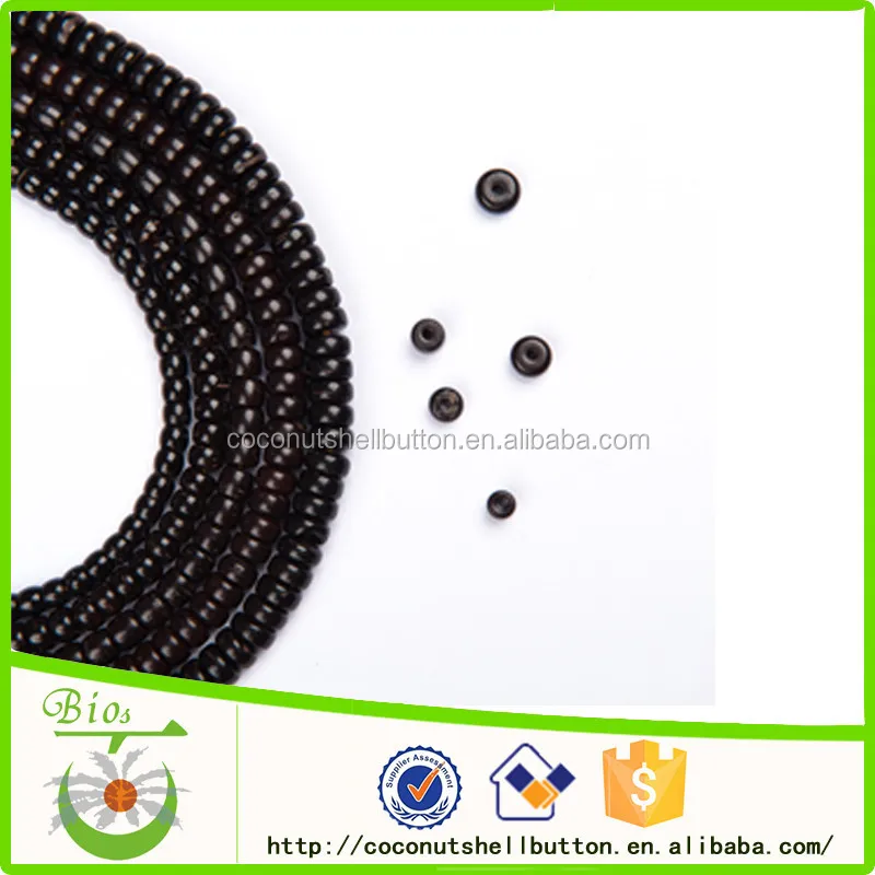 china beads manufacturer hainan 100% real coconut wood jewellery loose spacer beads for sale