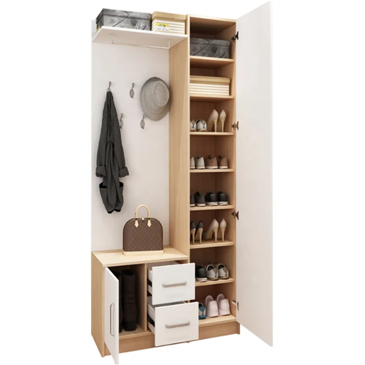 Large Capacity Modern Wooden Living Room Shoe Cabinet Furniture