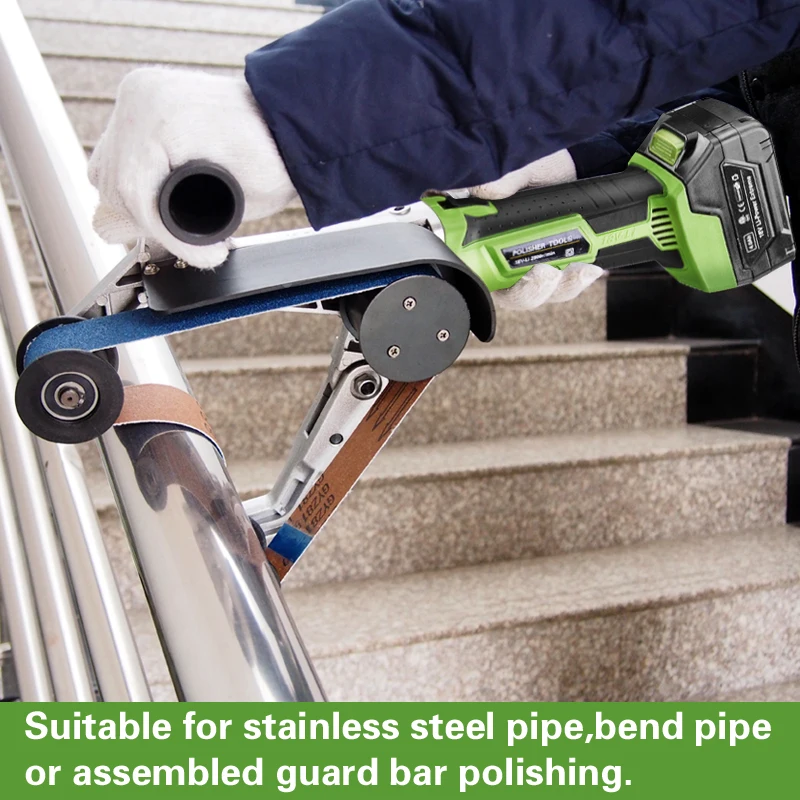 40*760mm Tube Belt Sander for Stainless Steel Pipe with Sanding Belts