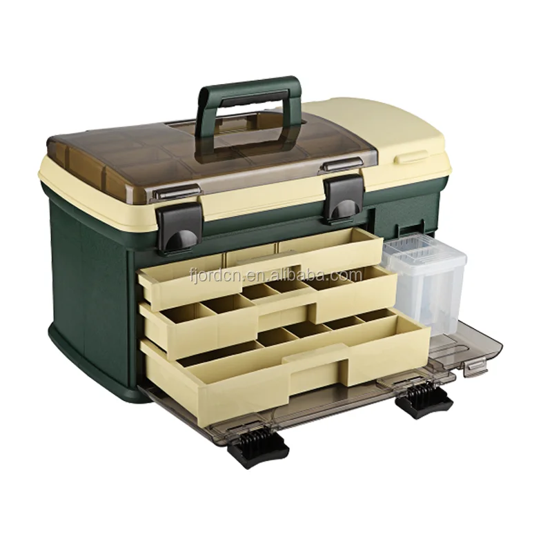 FJORD высокопрочный портативный ассортимент Водонепроницаемый Многофункциональный пластиковый ящик для инструментов коробка для рыбалки
