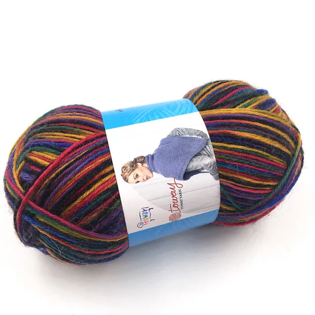 wool nylon yarn blend yarn winter warm for hand knitting