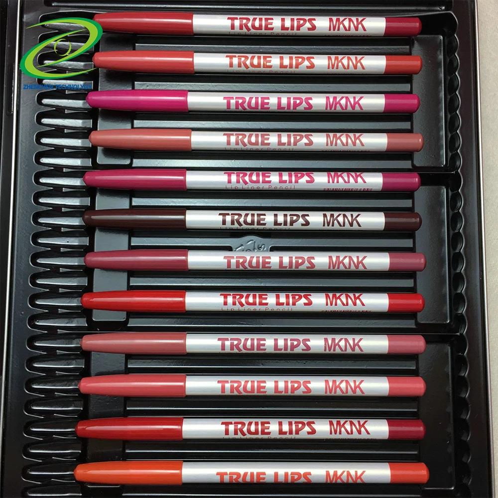 
Best Selling Cosmetics Makeup 12 colors Smooth Long Lasting Waterproof Natural Lip Liner Pencil 