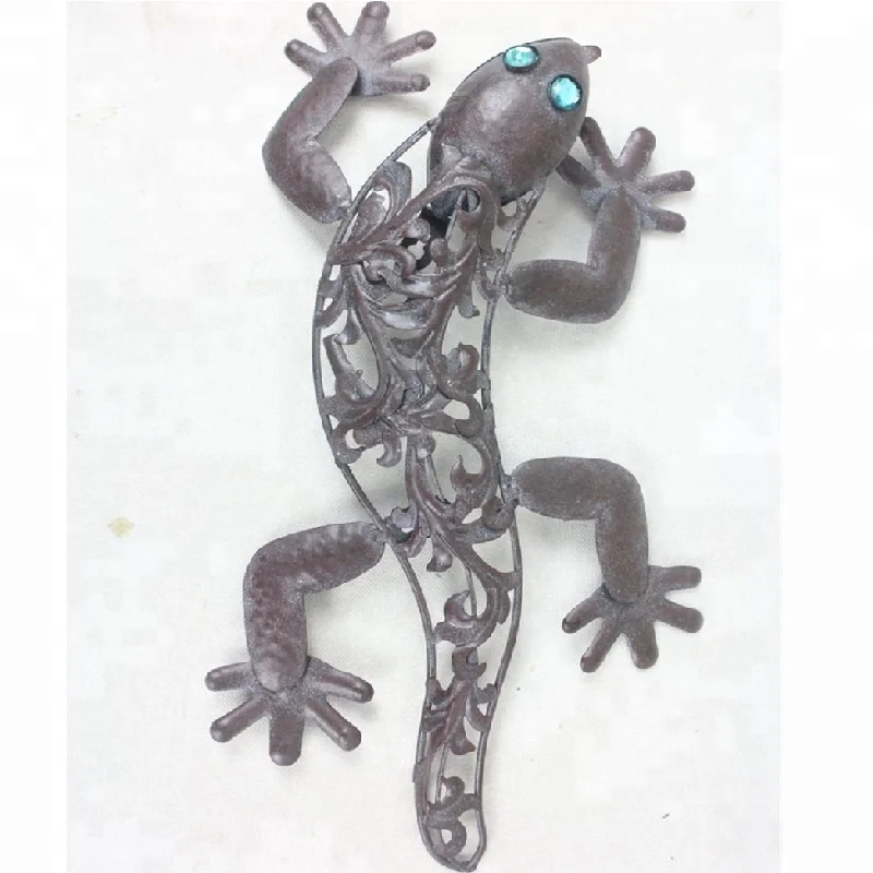 metal wall hanging art lizards decoration