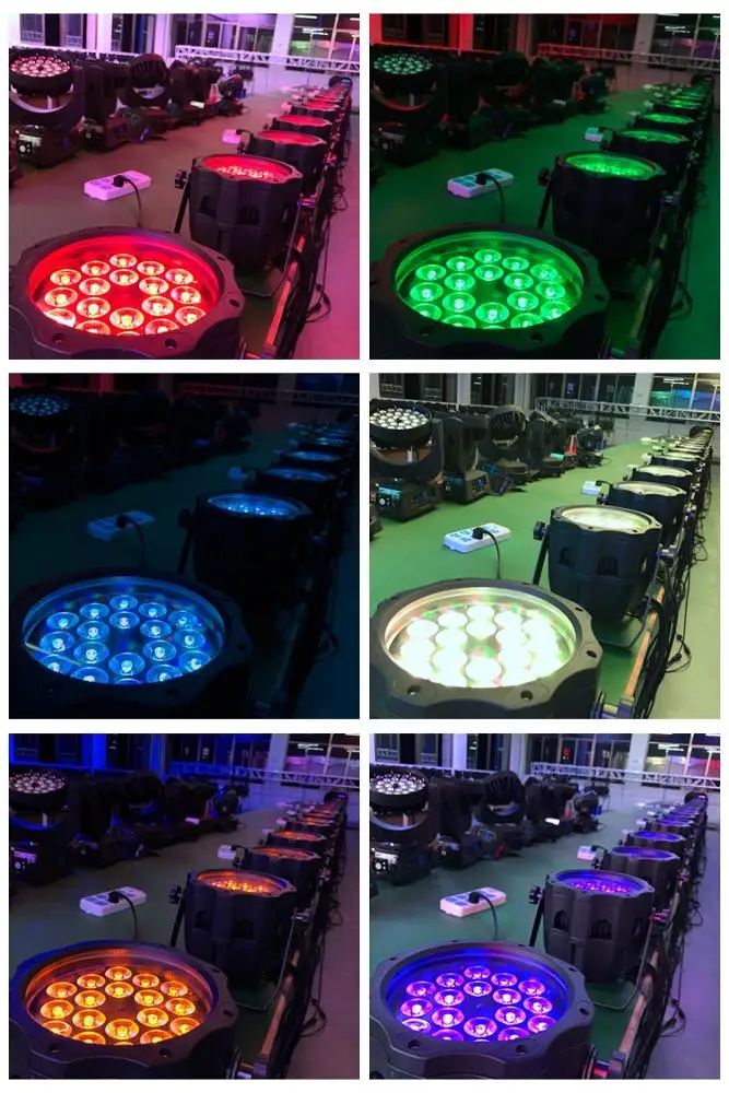 P-7 Factory price 18x18w rgbwa uv 6in1 ip65 outdoor waterproof led par light stage lights