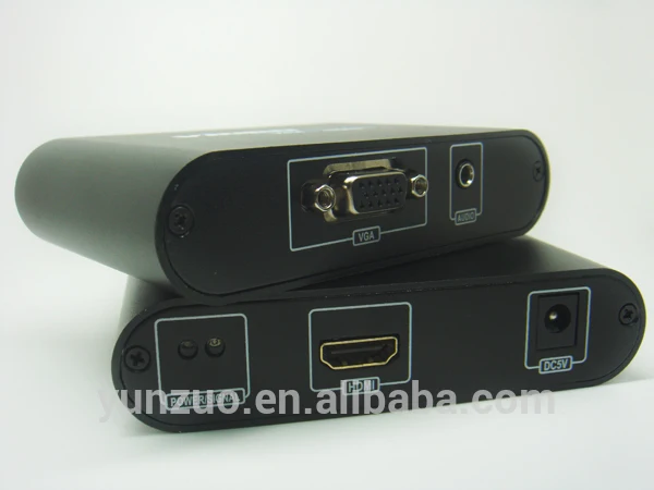 преобразование vga на hdmi matellic черный ящик