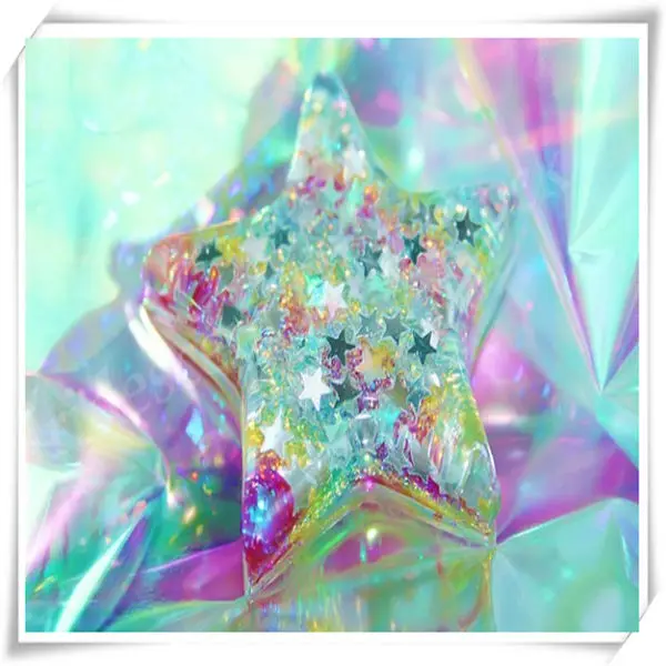 Iridescent Mylar Vinyl Film Transparent Cellophane Mirror Reflective Film
