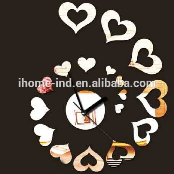 Декор для дома акриловые стены дисплей жк настенные часы акриловые настенные часы