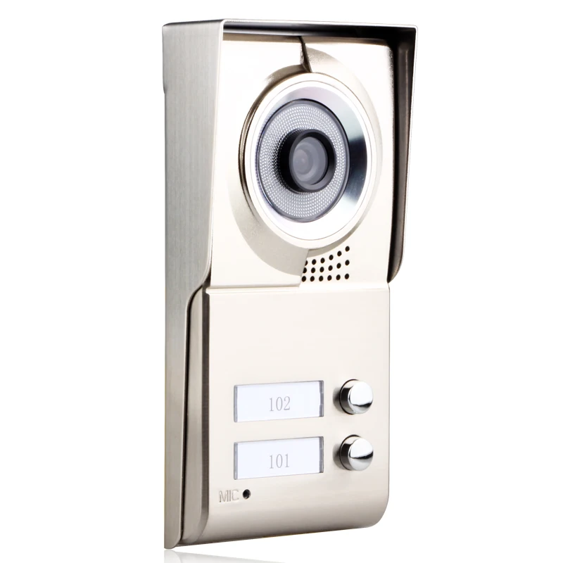 7inch Record wireless Wifi 2 Apartments Video Door Phone Intercom System IR-CUT HD 1000TVL Camera Doorbell Camera with 2 button