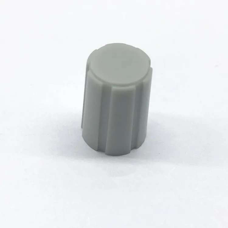 Dia.11*H16mm Plastic Potentiometer Knob for Knurled Toothed Teeth Shaft and D Half Flat Shaft