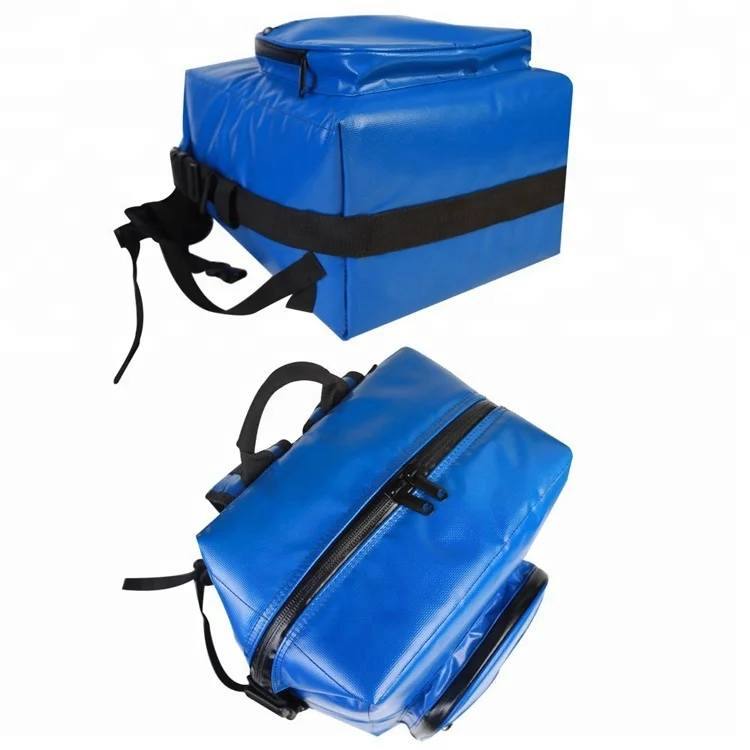 Сверхмощный рюкзак с рулонным верхом и закрытой подкладкой из ПЭВА 500D, водонепроницаемый рюкзак-холодильник из ПВХ с ланч-боксом
