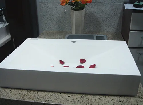 
OEM Artificial stone solid surface Bathroom kitchen portable sink 