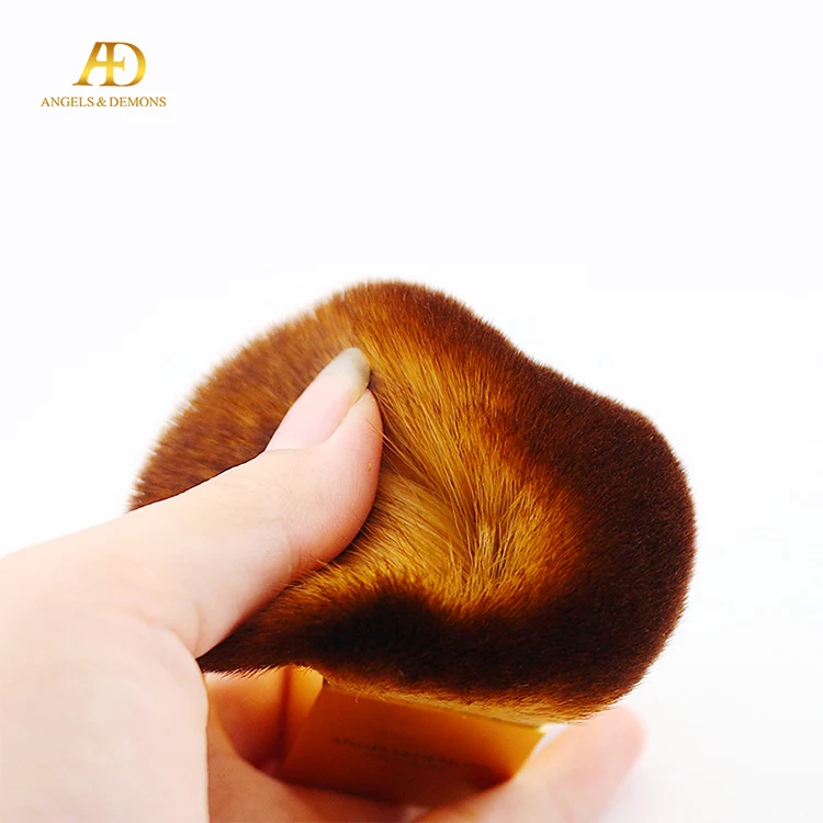 
Wholesale Free Sample Gold Short Handle Powder Single Makeup Brush 