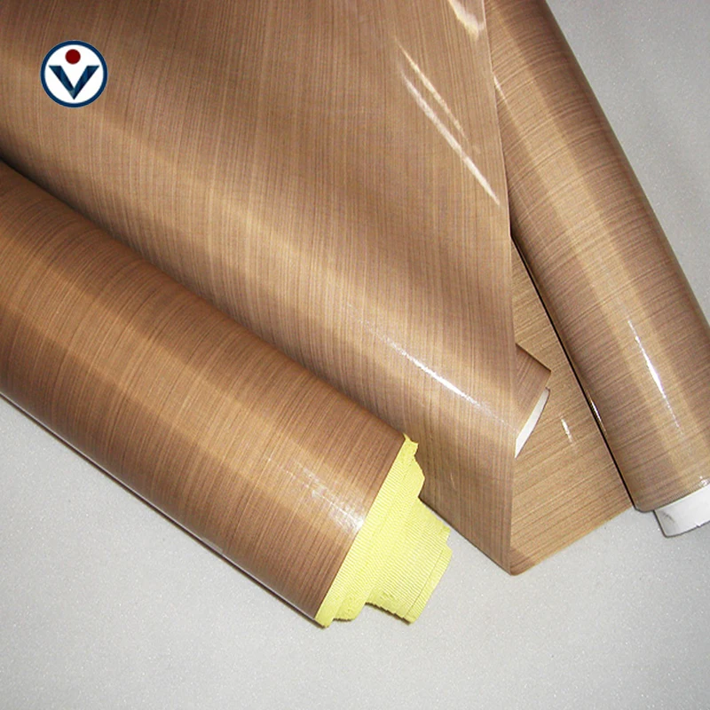 0.13*13mm*10m  PTFE Coated High Temperature Fiberglass Fabric Cloth with adhesive