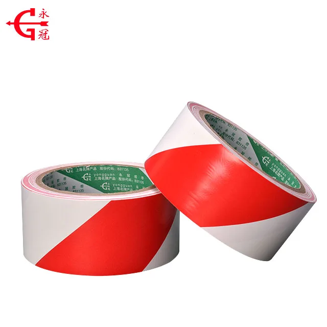 PVC Warning Tape or floor marking  tape with adhesive black&yellow color