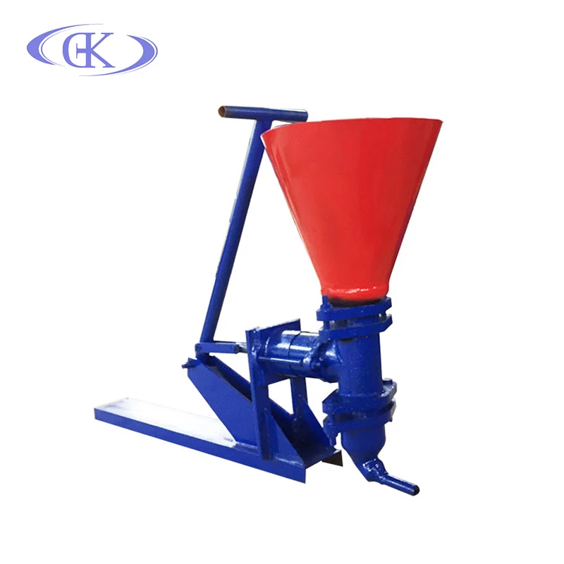 Operate hopper manual cement grouting pump