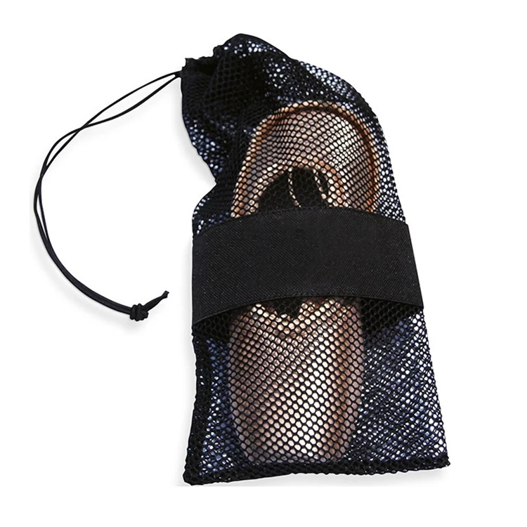 ES0018 Customized Wholesale Cheap Drawstring ballet shoe bag Nylon Mesh Bag for Shoes