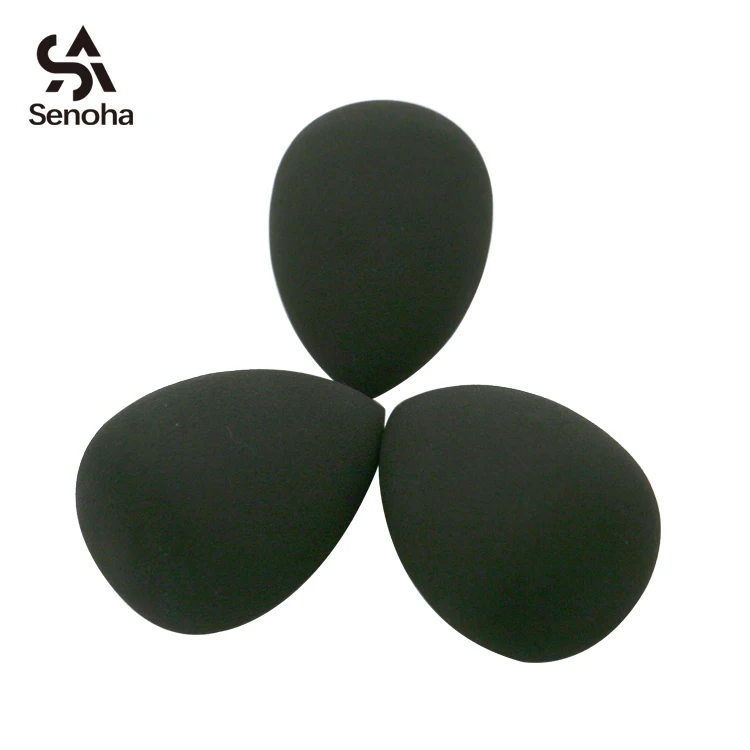 
Teardrop black eco-friendly makeup sponge for face cosmetic beauty 